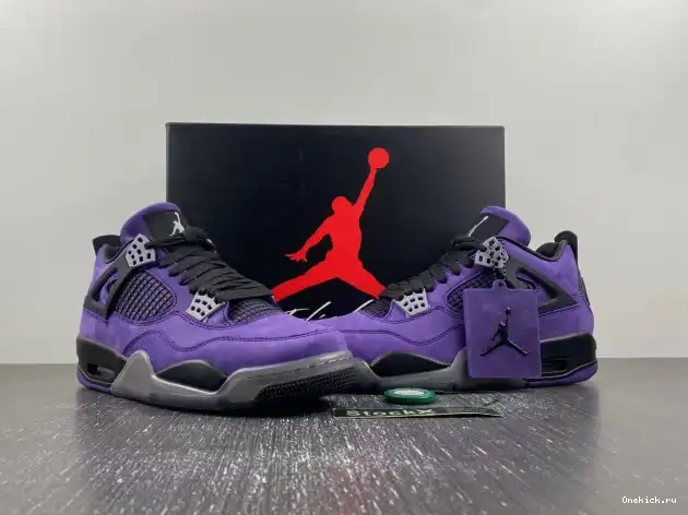 One Kick Scott Air Travis Jordan Suede Purple 4 x 0605
